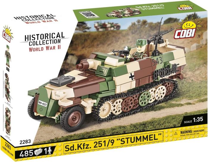 COBI-2283 COBI 485 PCS HC WWII /2283/ SD.KFZ.251/9 HALFTRUCK STUMMEL ***DAMAGED BOX***