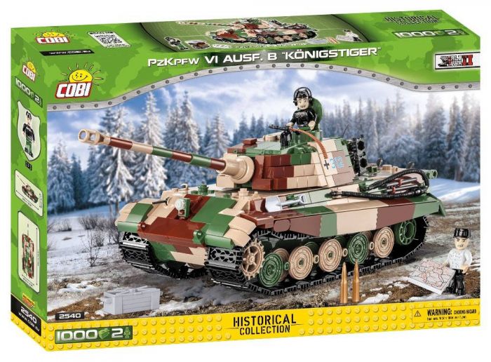 COBI-2540 COBI 1000 PCS COLECCIÓN HISTÓRICA WWII /2540/ PANZERKAMPFWAGEN VI TIGER AUSF.B "KONIGSTIGER" 