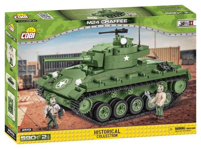 COBI-2543 COBI 590 pièces COLLECTION historique seconde guerre mondiale/2543/ M24 CHAFFEE