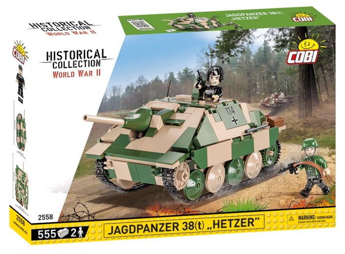 COBI-2558 COBI 522 pièces HC seconde guerre mondiale/2558/JAGDPANZER 38 (HETZER)