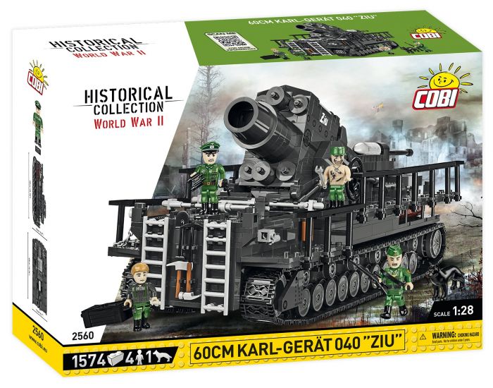 COBI-2560 COBI 1574 PCS HC WWII /2560/ 60CM KARL-GERAT 040 "ZIU" 