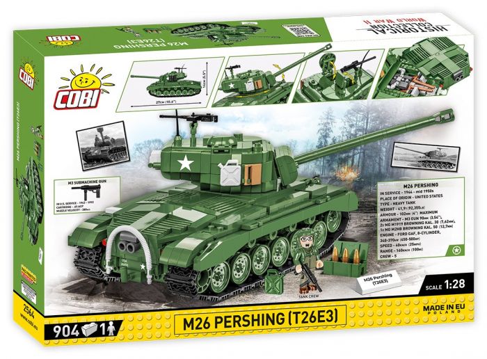 COBI-2564 COBI 904 pièces HC seconde guerre mondiale /2564/ M26 PERSHING (T26E3)