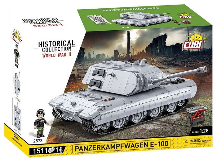 COBI-2572 COBI 1511 pièces HC seconde guerre mondiale/2572/PANZERKAMPFWAGEN E-100 