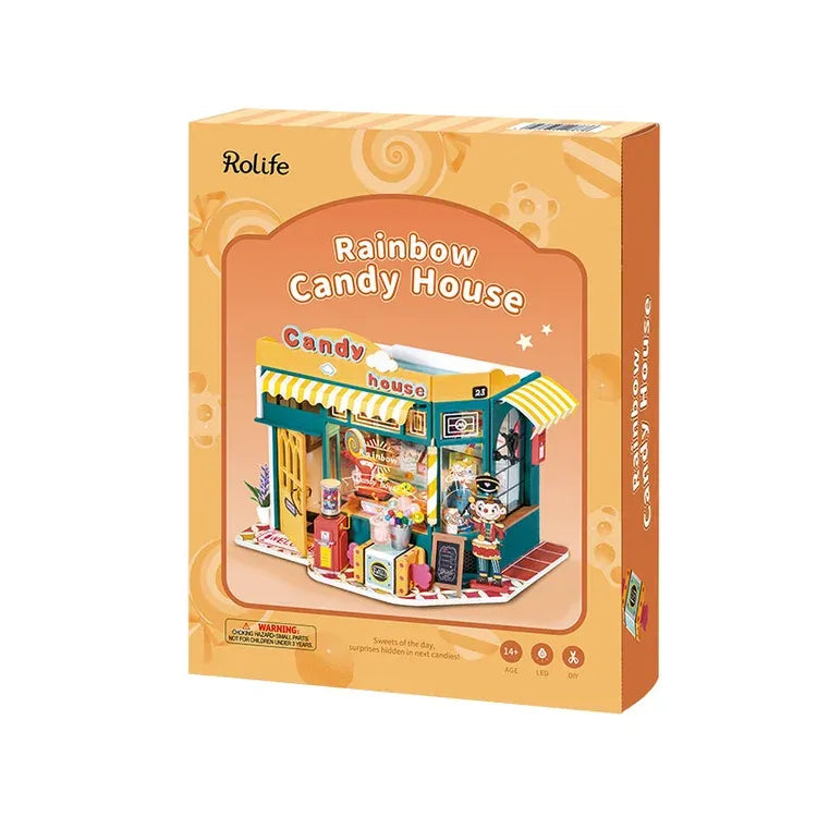 DG158 Rolife Rainbow Candy House DIY Miniature House