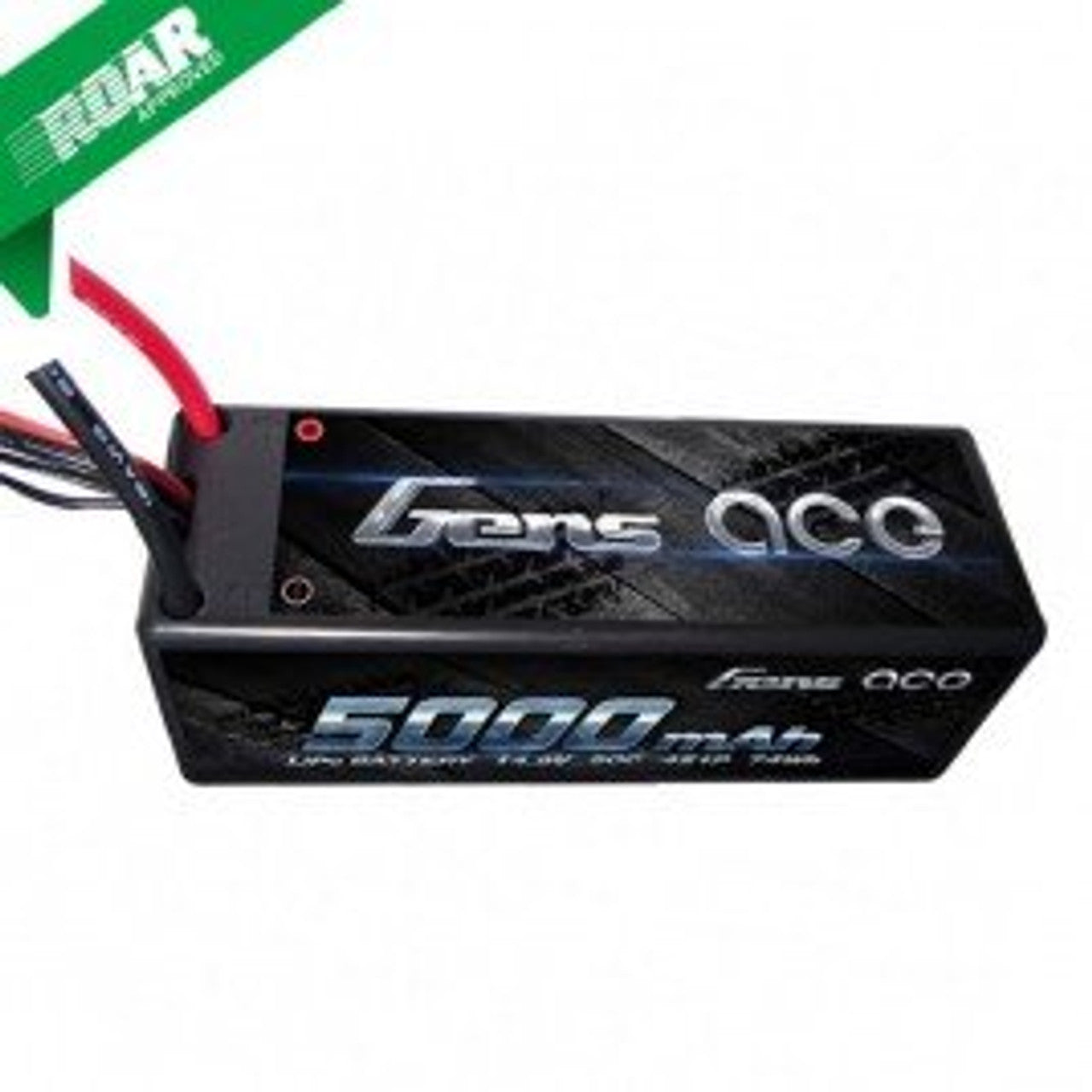 GEA50004S50D Gens ace 5000mAh 14.8V 50C 4S1P HardCase Lipo Battery14# with Dean plug