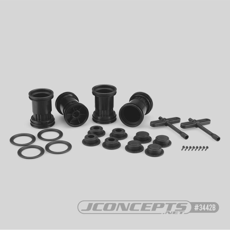 JCO3442B JConcepts Tribute - 1/24th Mini Monster Truck Wheel (Black)