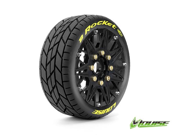 LOULT3362SB Louise R/C B-Rocket 1/8 Buggy on Spoke / Black Wheels (2)