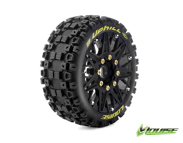 LOULT3364SB Louise R/C B-Uphill 1/8 Buggy on Spoke / Black Wheels (2)
