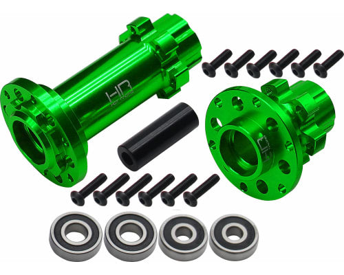 LPC10H05CNC Aluminum Hub Set Green : PM-MX