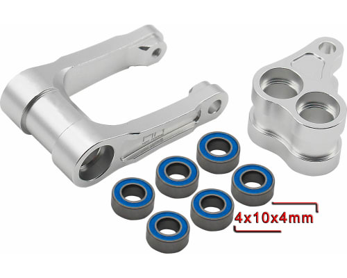 LPC56KP08 Bearing Aluminum Knuckle & Pull Rod Silver: PM-MX