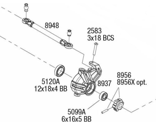 MXX49T01 Aluminum Steering Toe Links Maxx