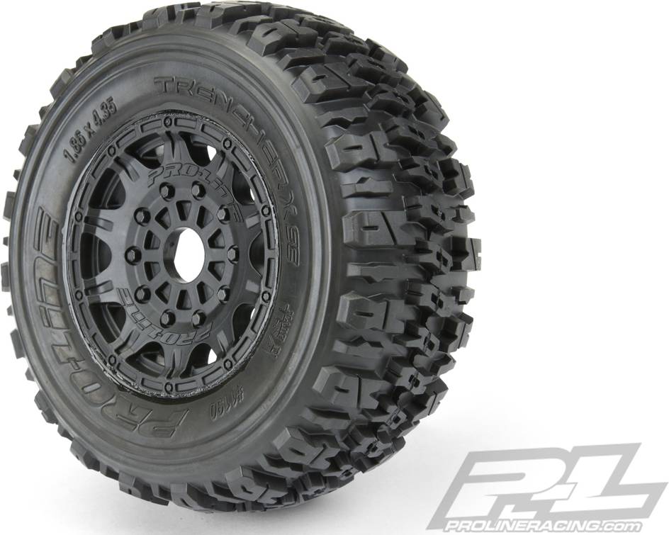 PRO119024 Trencher X SC M2 Tires Mtd Raid 17mm Fr/Re