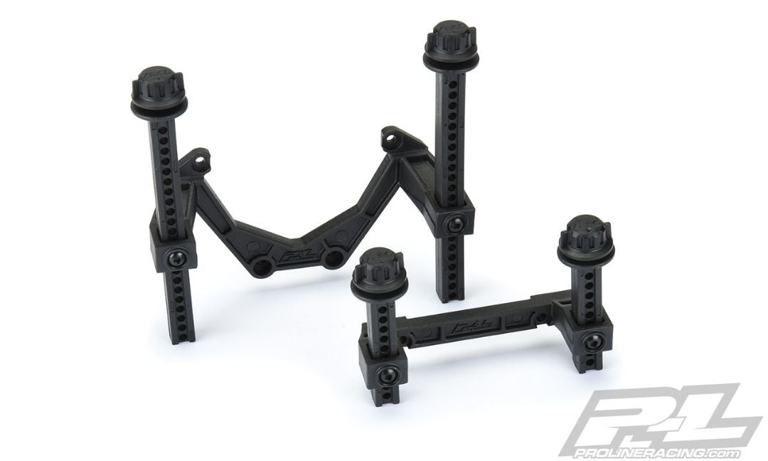 PRO636200 Pro-Line Extended Front and Rear Body Mounts for Rustler 4x4