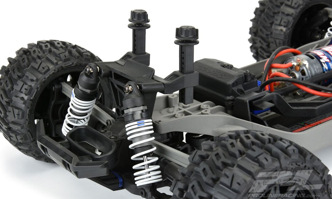 PRO636200 Supports de carrosserie avant et arrière étendus Pro-Line pour Rustler 4x4 