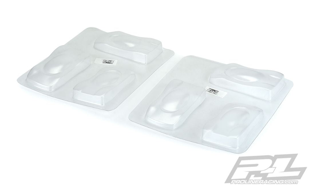 PRO637100 Pro-Line Speed ​​Forms Mini corps de test transparents pour peintres (6) 