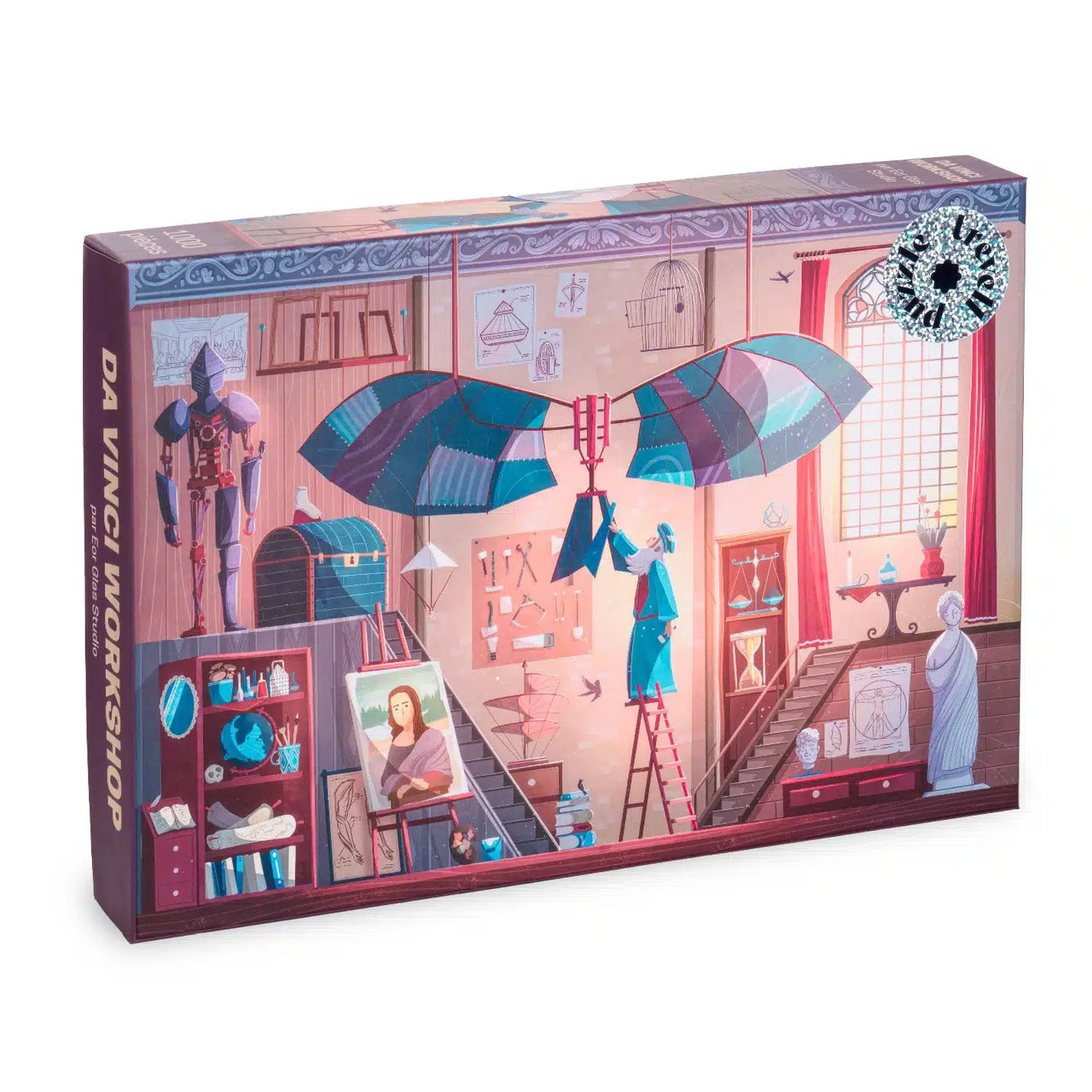 Puzzle 1000 pièces de l'atelier Da Vinci