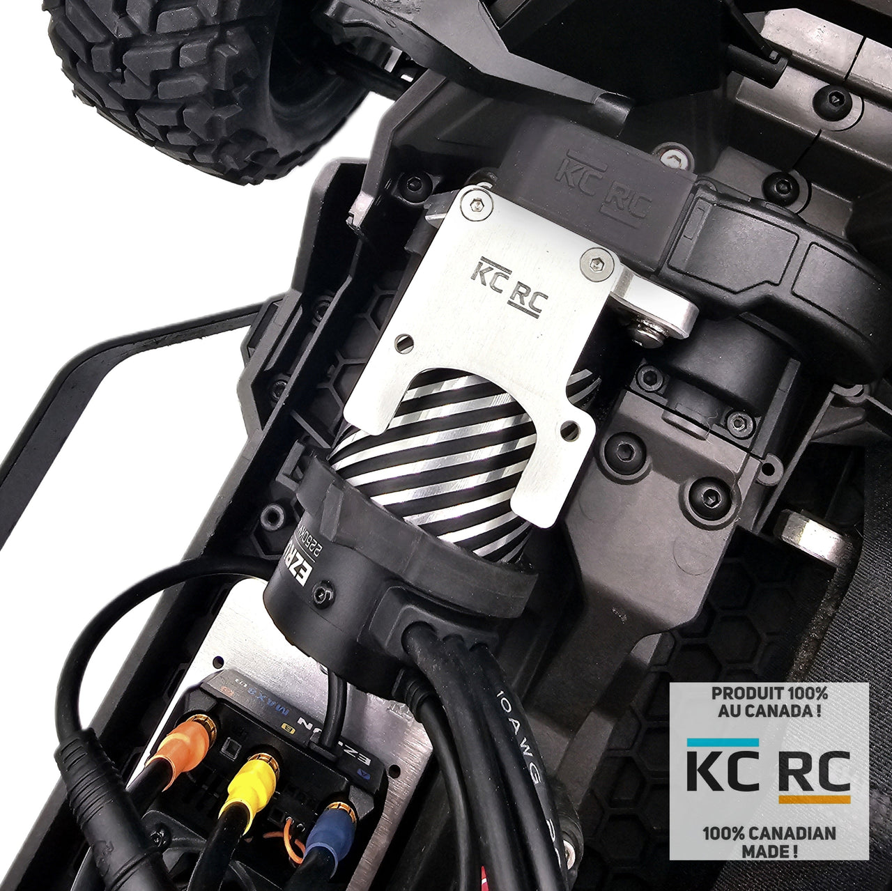 Support de moteur KC RC et ventilateur 40 mm pour Traxxas Maxx Slash 6s / Maxx 4s