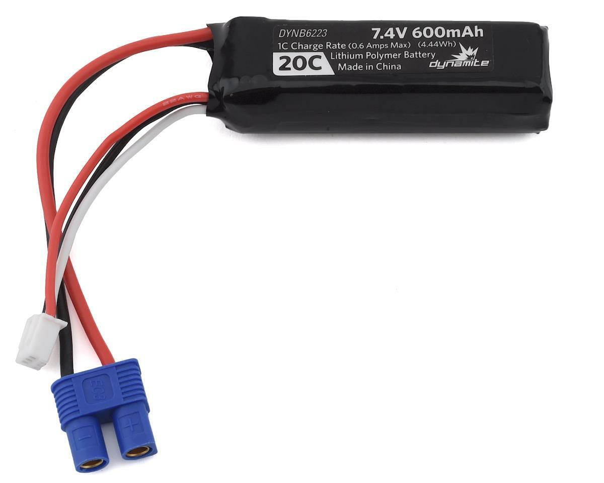 DYNB6223 7.4V 600mAh 2S 20C LiPo EC3