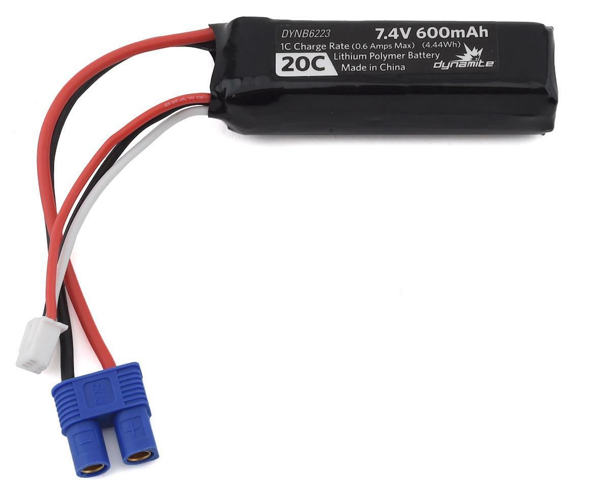 DYNB6223 7.4V 600mAh 2S 20C LiPo EC3