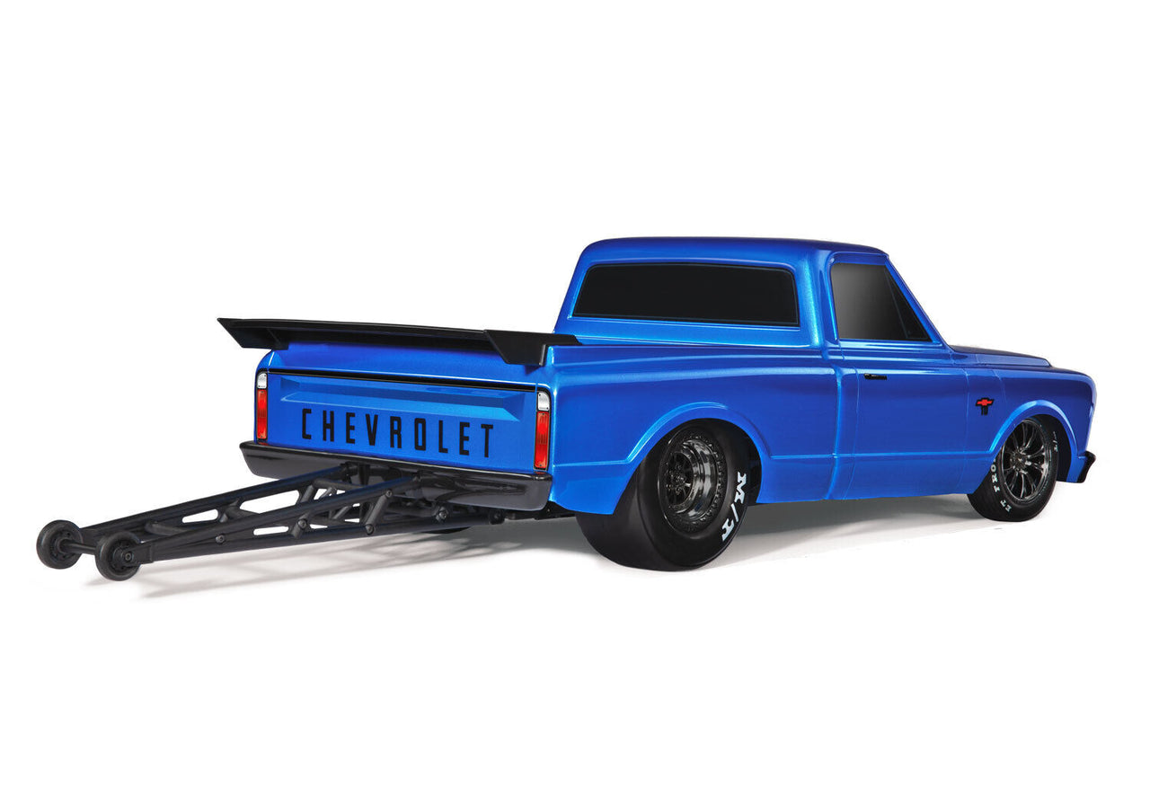 94076 Traxxas Drag Slash 1967 Chevrolet C10 RTR Brilliant Blue [FREE Set of Tires 9475A or 9475X]