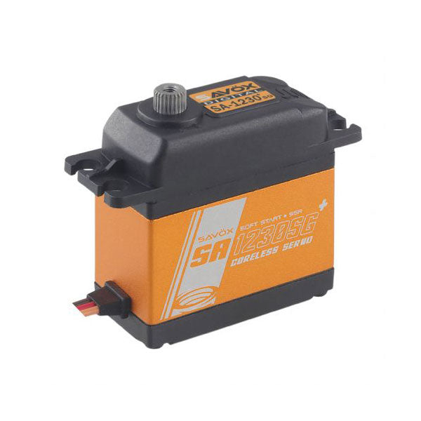 SAVSA1230SGP Coreless Digital Servo with Soft Start, 0.16sec / 500oz @ 6V