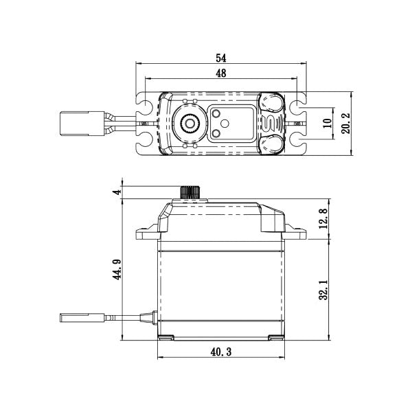 Servo digital sin núcleo SAVSA1231SGP 0,14 s/444,4 oz a 6 V