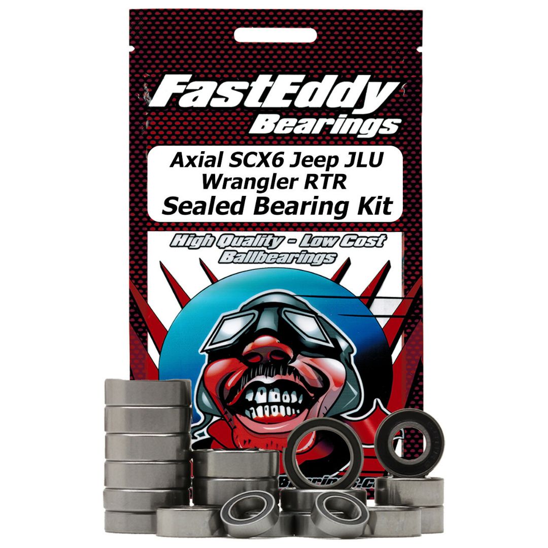 Kit de roulements scellés Fast Eddy Axial SCX6 Jeep JLU Wrangler RTR TFE7342