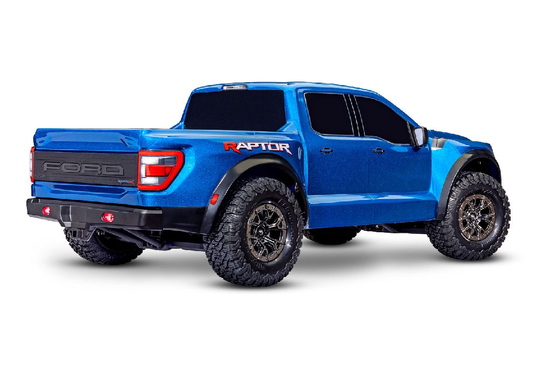 101076-4BLUE Traxxas Ford Raptor R - Bleu métallisé [GRATUIT : Kit d'éclairage LED 10190]