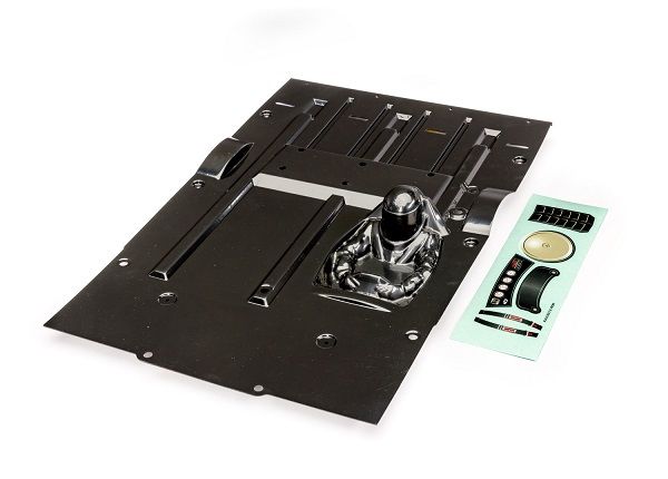 10425 Traxxas Interior, Slash Late Model (black)/ decal sheet