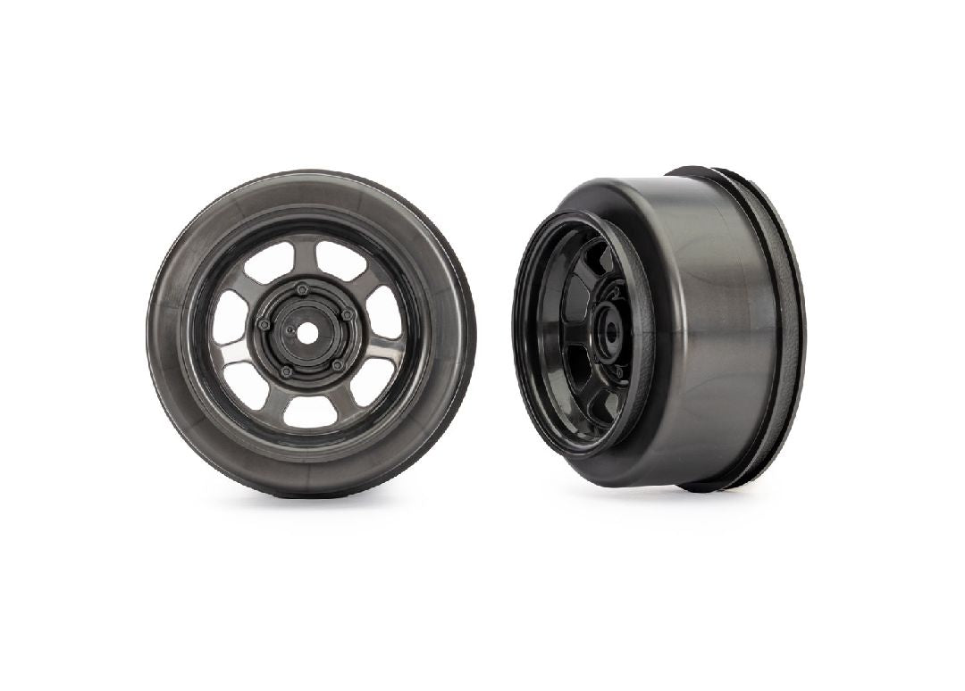 10472X Traxxas Dirt Oval Gray Rear Wheels (2)