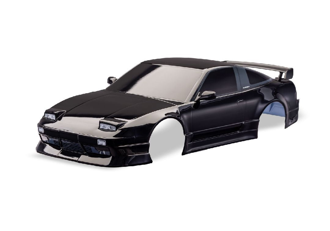 10515-BLK Traxxas Body, Nissan 240SX, complete (black) (decals applied)