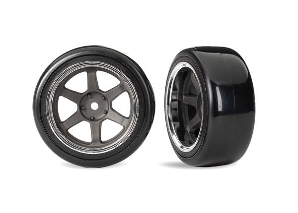 10577 Traxxas T&W Six Spk Wheel Drift Tire Fr