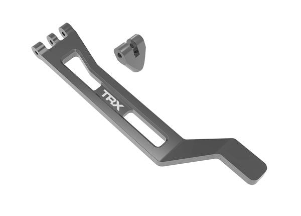10726-GRAY Support de batterie Traxxas (aluminium 6061-T6 anodisé gris) 
