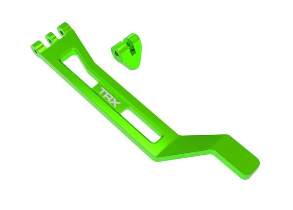 10726-GRN Support de batterie Traxxas (aluminium 6061-T6 anodisé vert) 