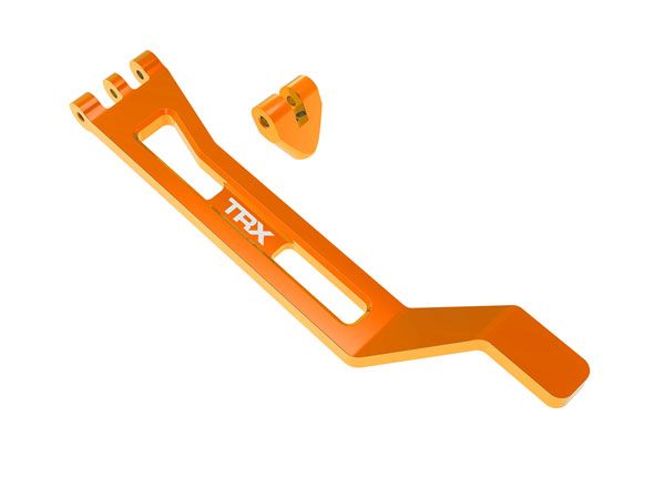 10726-ORNG Support de batterie Traxxas (aluminium 6061-T6 anodisé orange) 