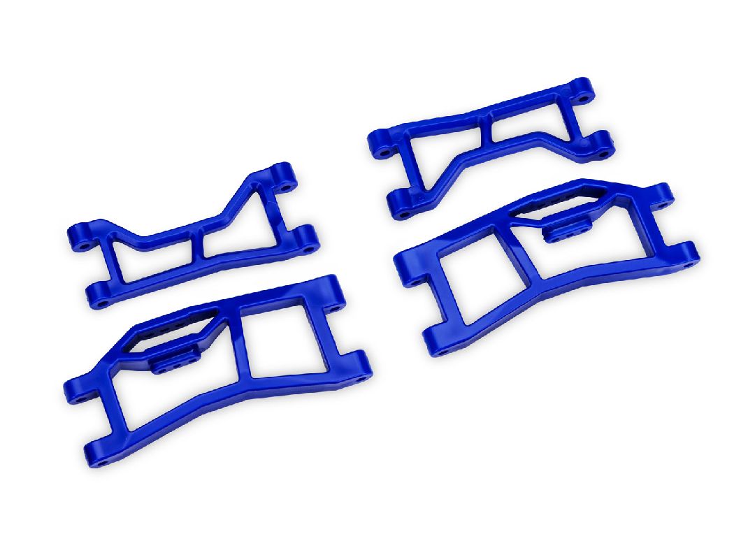 10727-BLUE Traxxas Suspension arms, rear (upper (2) lower (2)), blue
