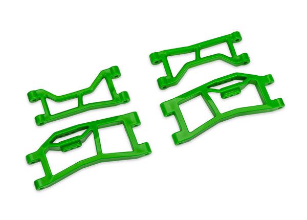 10727-GRN Traxxas Suspension arms, rear (upper (2) lower (2)), green