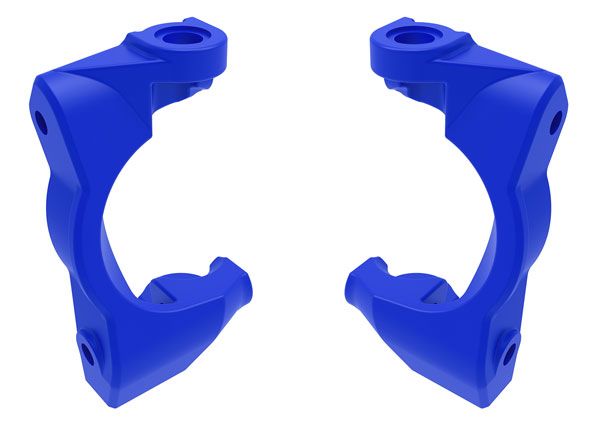 10732-BLUE Traxxas Caster blocks (c-hubs), left & right (blue)