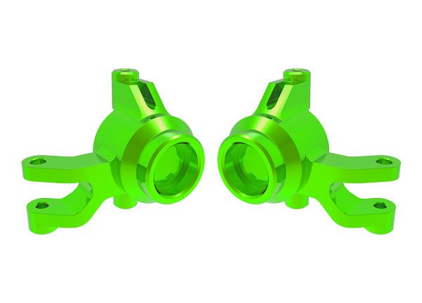 10734-GRN Traxxas Steering blocks, 6061-T6 aluminum (green)(left & right)