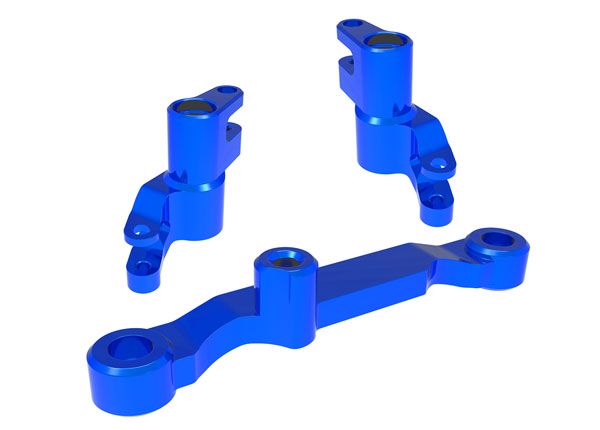 10743-BLUE Manivelles de direction Traxxas, barre de direction (aluminium bleu) 