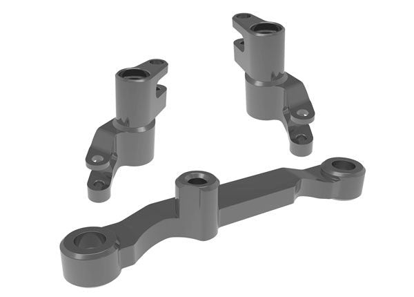10743-GRAY Manivelles de direction Traxxas, barre de direction (aluminium gris) 