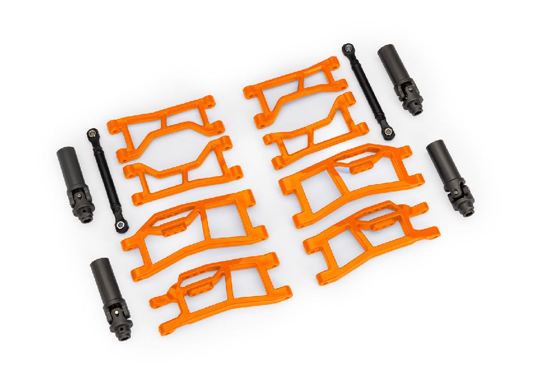 10790-ORNG Traxxas Suspension kit, Mini Maxx WideMaxx, orange (front&rear)