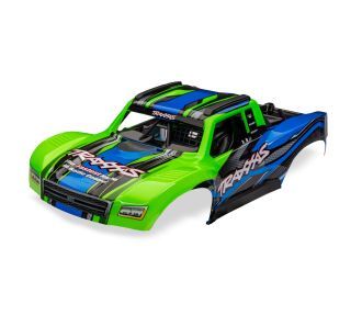 10811-GRN Traxxas Body, Mini Slash 4X4, complete (green) (decals)