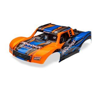 10811-ORNG Traxxas Body, Mini Slash 4X4, complete (orange)(decals applied)
