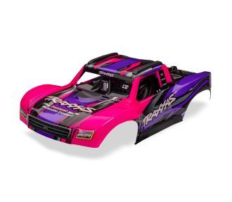 10811-PINK Traxxas Body, Mini Slash 4X4, complete (pink) (decals applied)