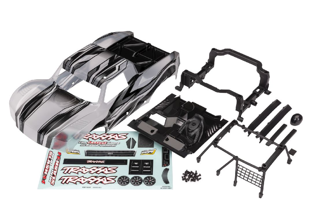 10811X Traxxas Body, Mini Slash 4X4, ProGraphix (req. paint)/decals