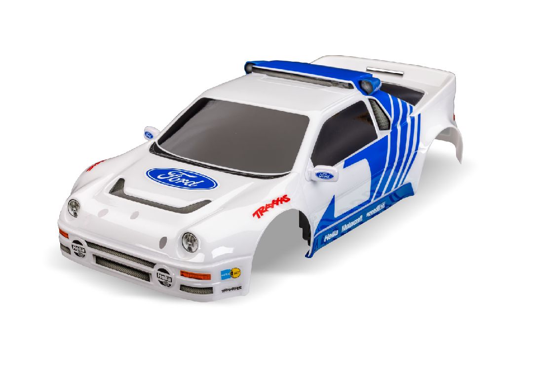 10812-WHT Traxxas Body, Ford RS200, complete (white) (decals applied)