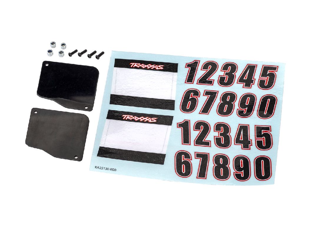 10813 Traxxas Number plates, left & right (for #10811 series bodies)