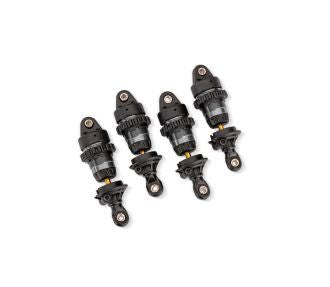 10865-GRAY Traxxas Shocks GTR short PTFE-coated w/ TiN shafts (4) - Gray