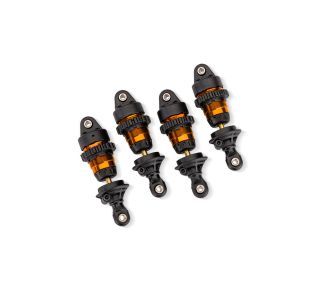 10865-ORNG Traxxas Shocks GTR short PTFE-coated w/ TiN shafts (4) - Orange
